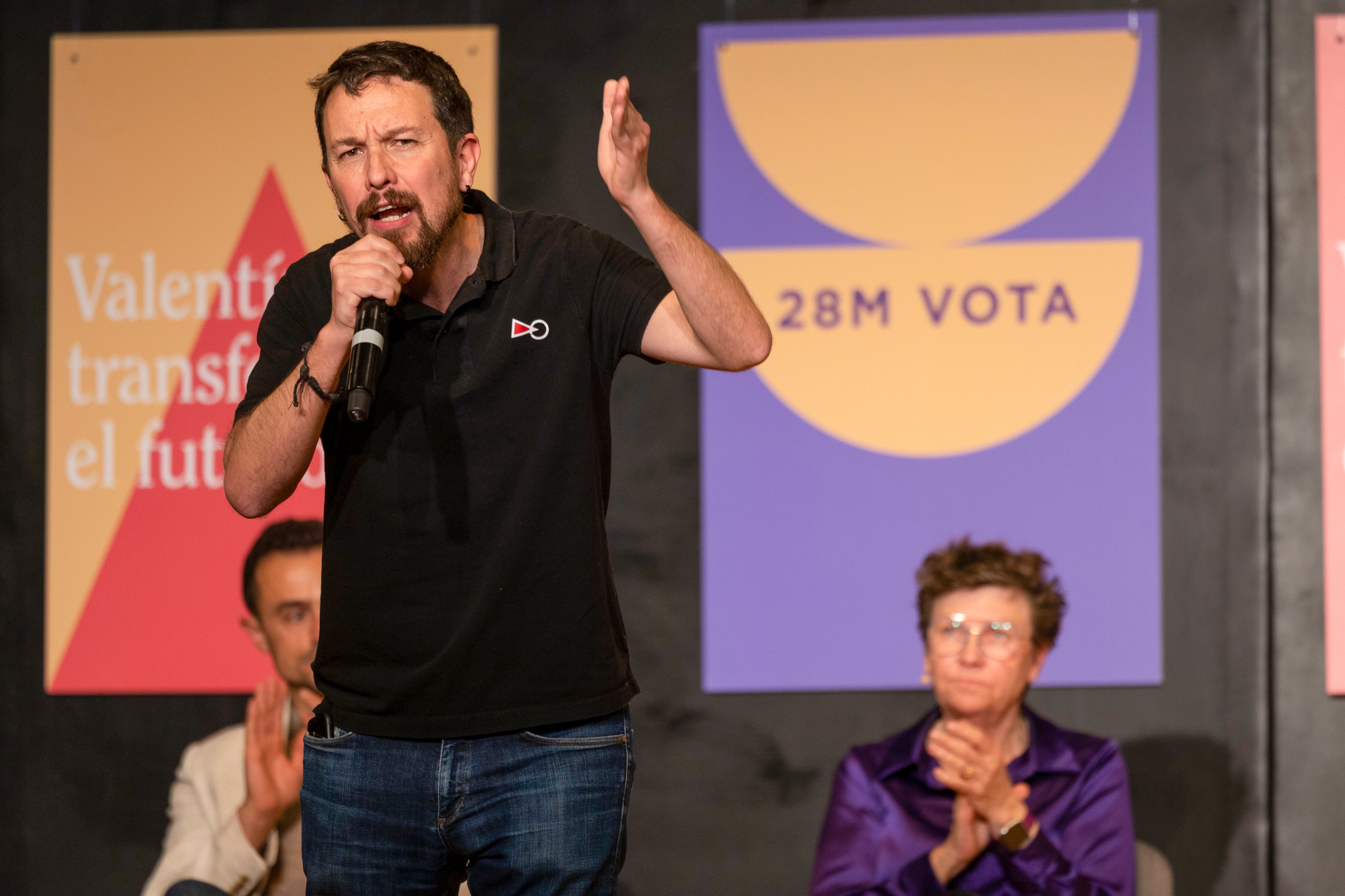 PALMA DE MALLORCA (ISLAS BALEARES) 20-05-23. Acto electoral de Unidas Podemos en Palma.- EFE/CATI CLADERA