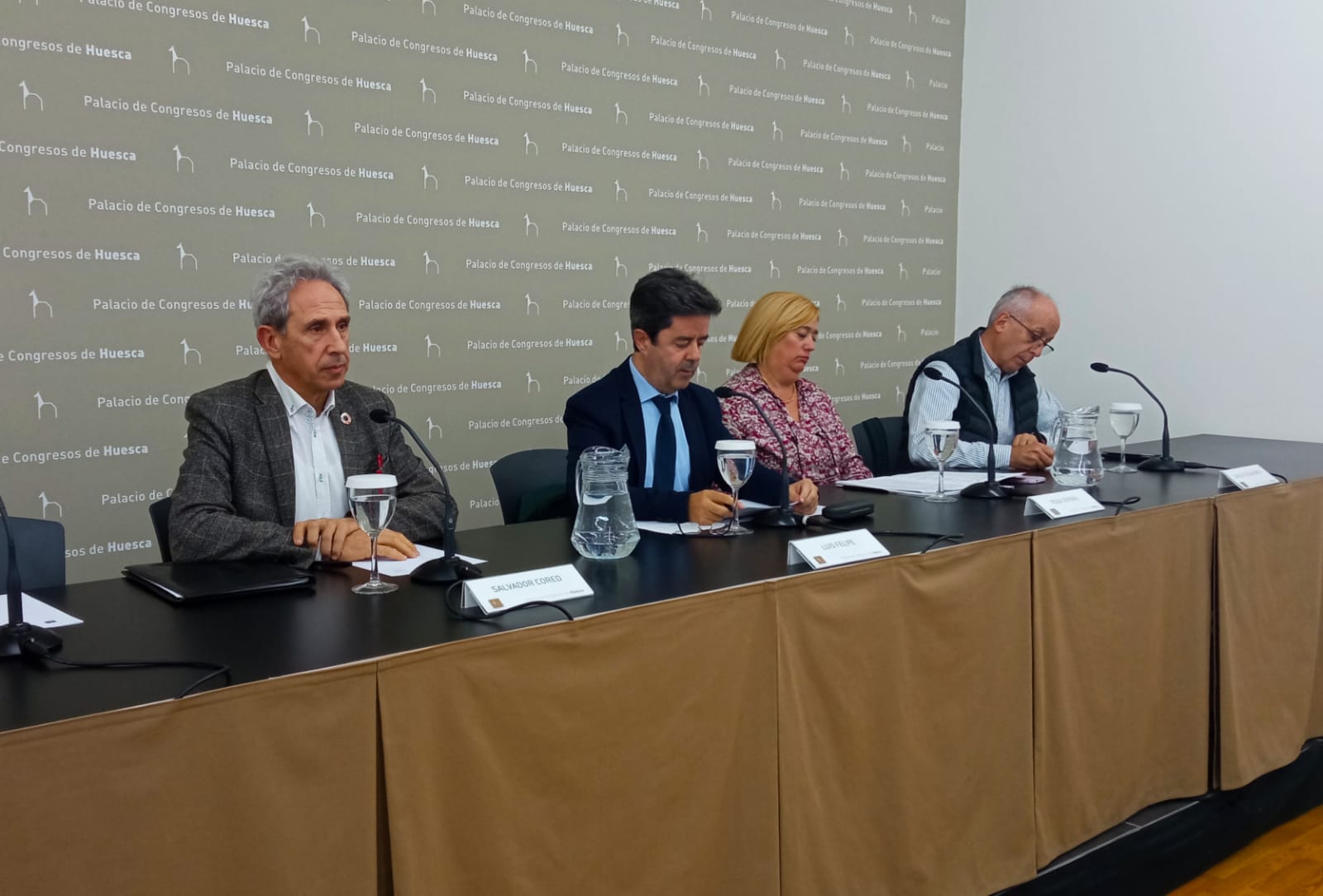 Salvador Cored, Luis Felipe, Rosa Gerbás y Carlos Villacampa