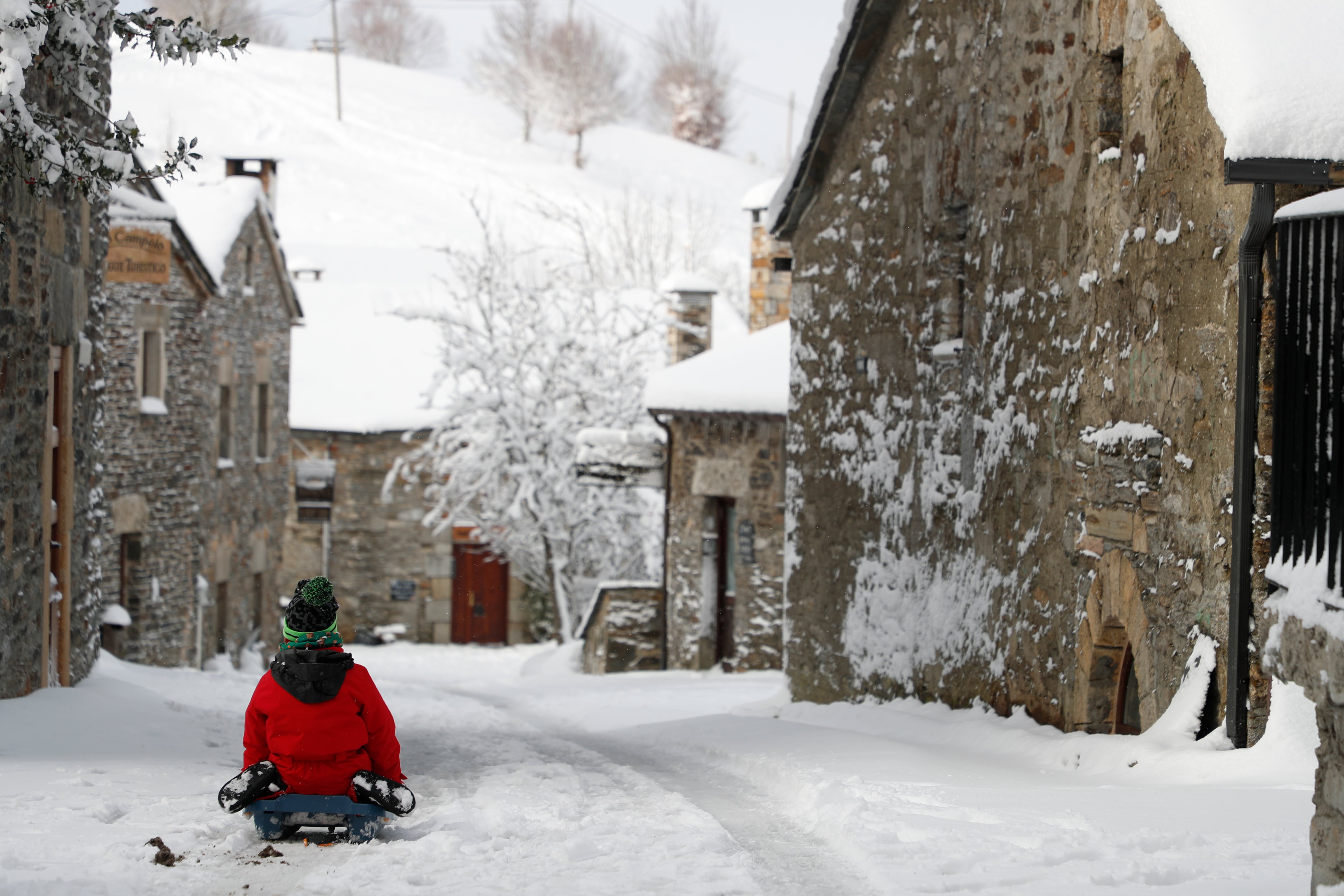 Vista de Pedrafita do Cebreiro (Lugo)
