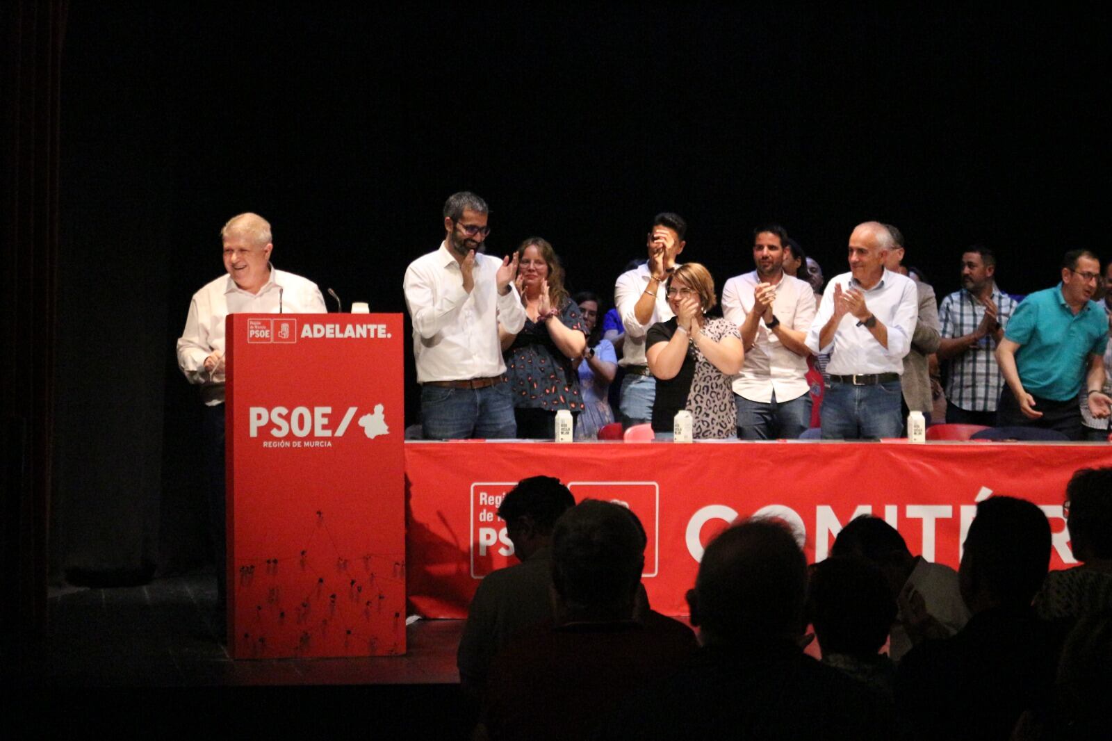 José Vélez durante el Comité Ejecutivo del PSRM-PSOE