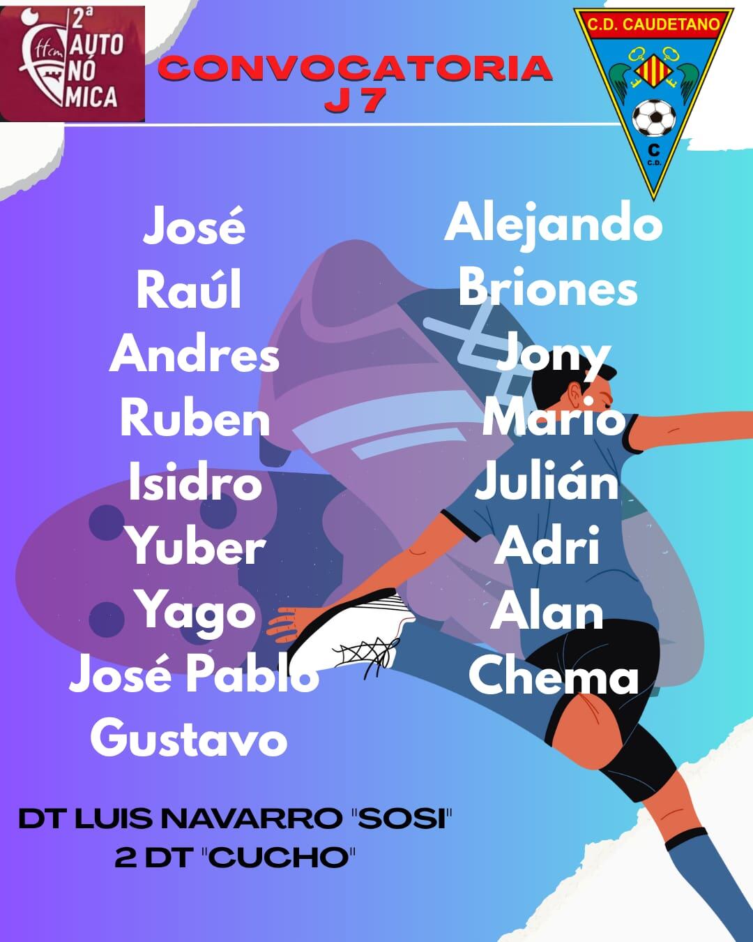 Convocatoria de la jornada número 7