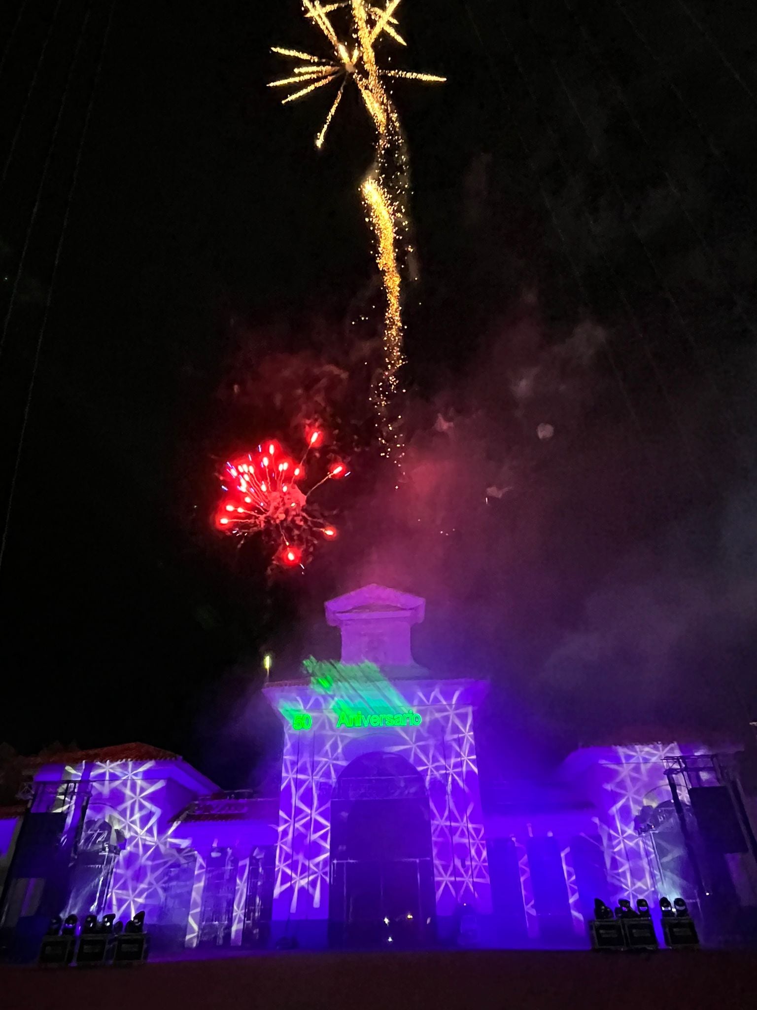 Castillo de fuegos artificiales en la apertura de la Feria de Albacete 2024