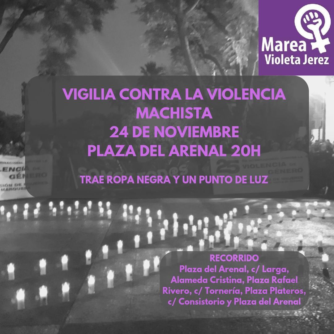 Cartel realizado por la Marea Violeta de Jerez para el acto / Marea Violeta Jerez