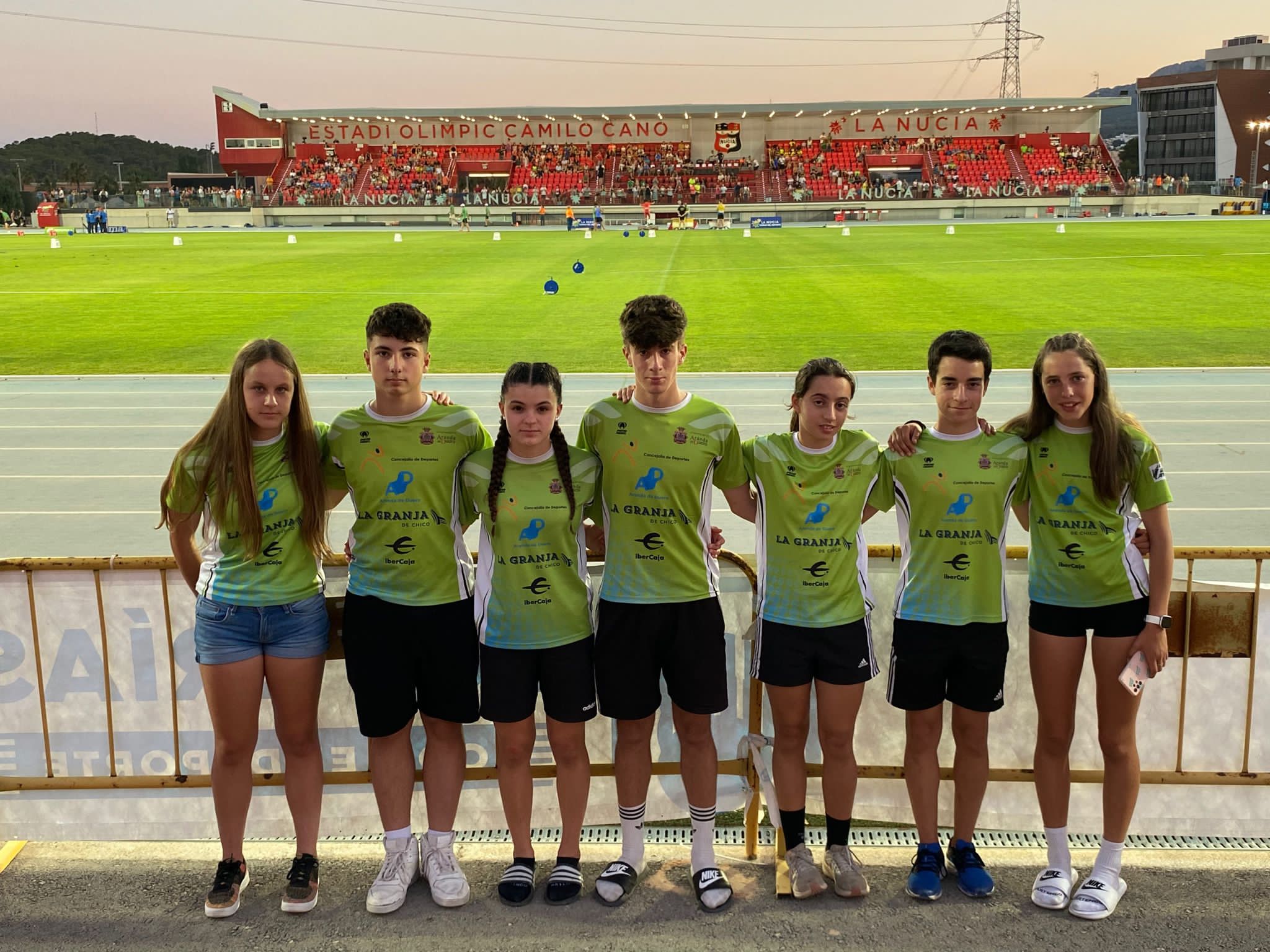 Los representantes del Atletismo Aranda en el Campeonato de España Sub-16 de La Nucía