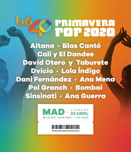 Cartel de Madrid - Festival LOS40 Primavera Pop 2020