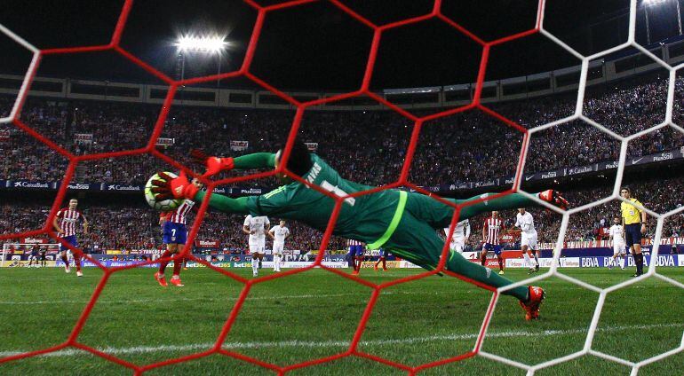 El choque entre el Atlético y el Real Madrid de la primera vuelta de la Liga 2015-16.