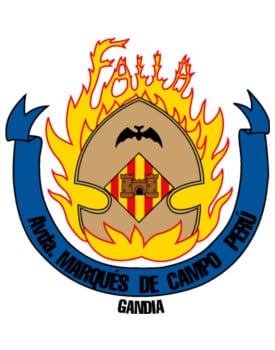 Logo de la falla Marqués de Campo Perú.