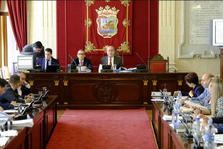 Pleno del ayuntamiento de Málaga