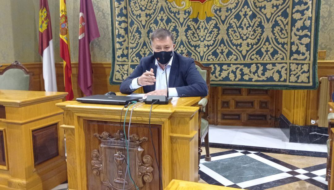 Darío Dolz, este miércoles en rueda de prensa