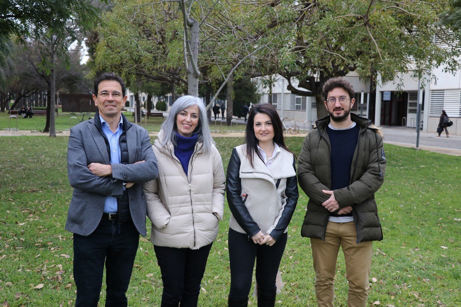 Eugenio Giner, Ana Vercher, Raquel Megías y Ricardo Belda; equipo del Instituto Universitario Concertado de Ingeniería Mecánica y Biomecánica