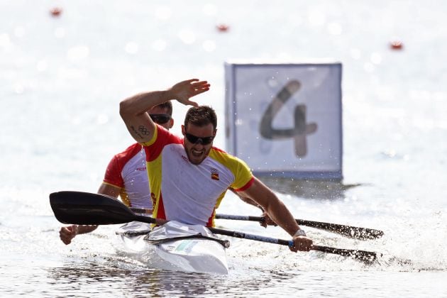 Saúl Craviotto y Cristian Toro tras su éxito en el K-2 de Río