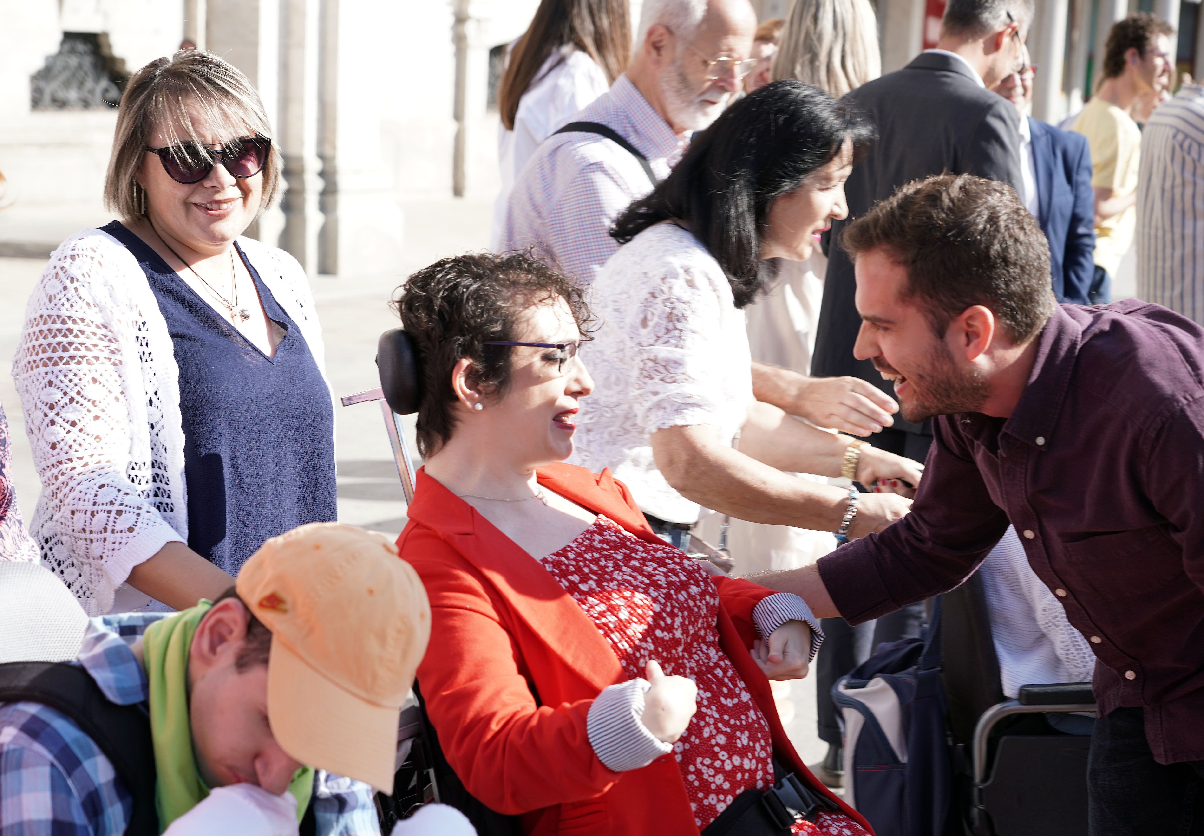 Celebración del Día Mundial de la Parálisis Cerebral en la Plaza Mayor de Valladolid