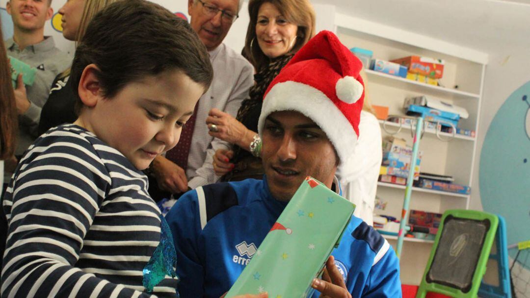 Visita del Xerez DFC al Hospital de Jerez
