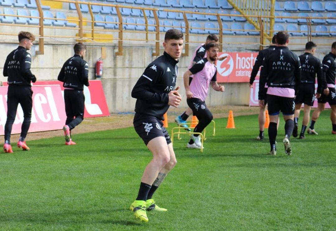 Montes, durante una sesión de trabajo en el Reino de León
