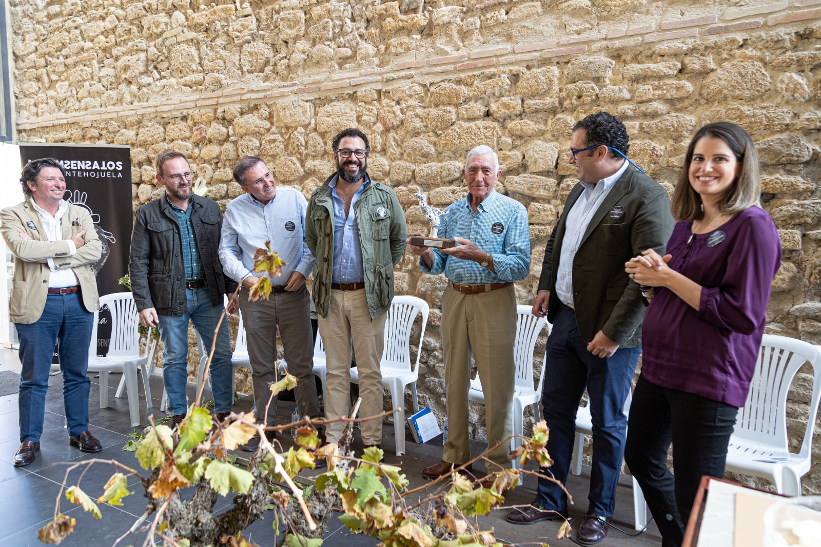 Presentación de &#039;La Condená&#039; en Montilla-Moriles, junto al agricultor propietario de la parcela