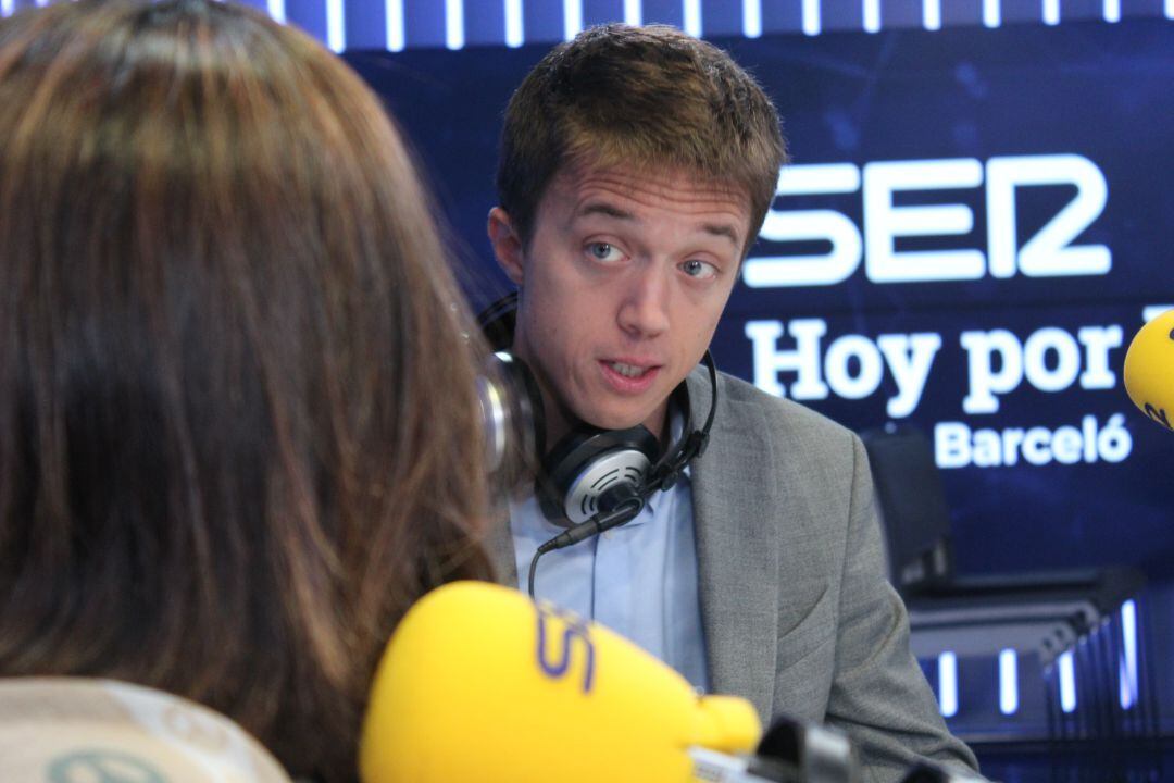 Íñigo Errejón en una entrevista el pasado 2 de octubre con Àngels Barceló