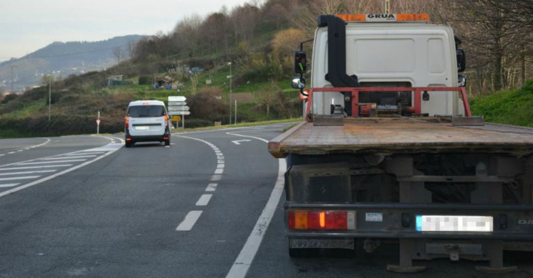 Servicio de grúa en carretera