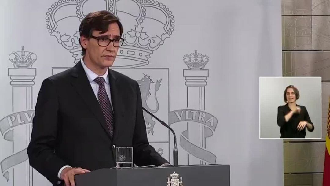 Imagen del ministro de Sanidad, Salvador Illa