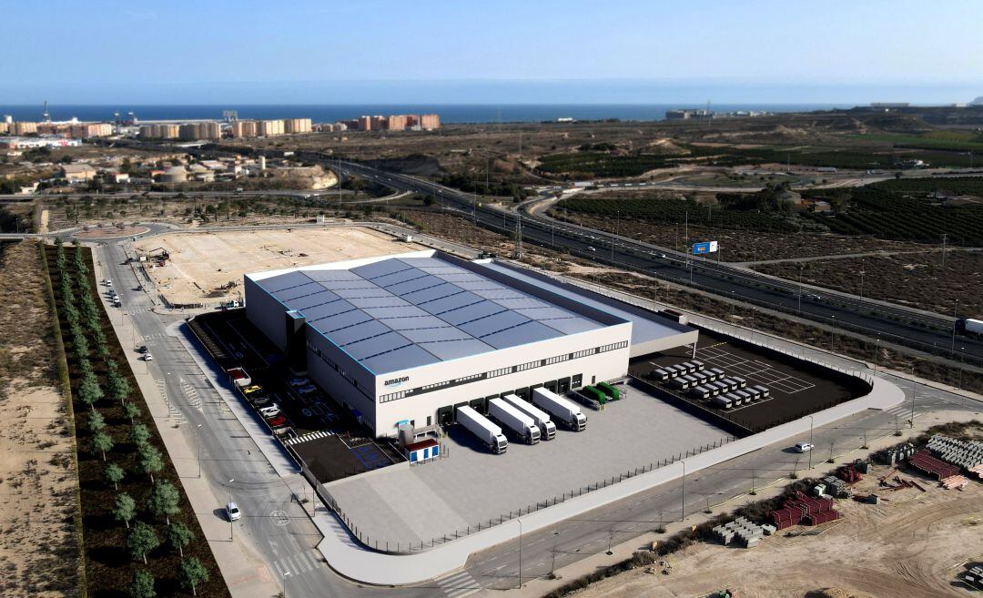 Así será la nueva estación logística de Amazon en Alicante