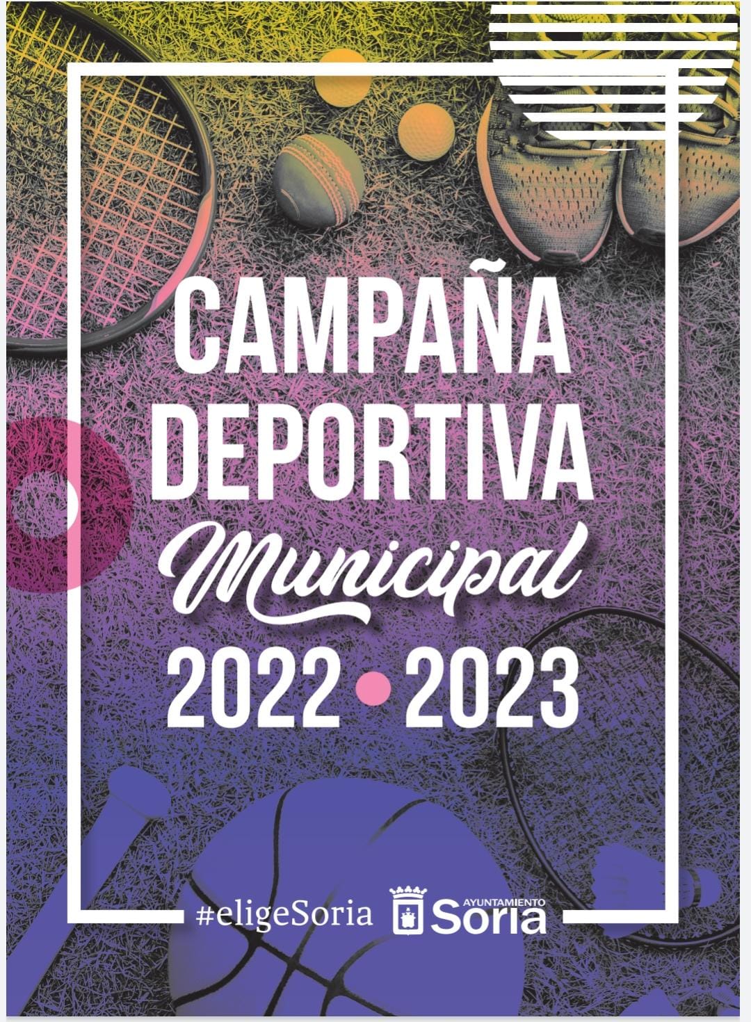 Cartel de la Campaña Deportiva Municipal del Ayuntamiento de Soria.