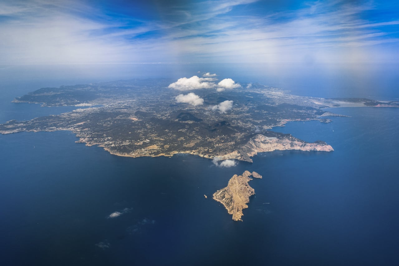 Vista aérea del litoral de Sant Josep