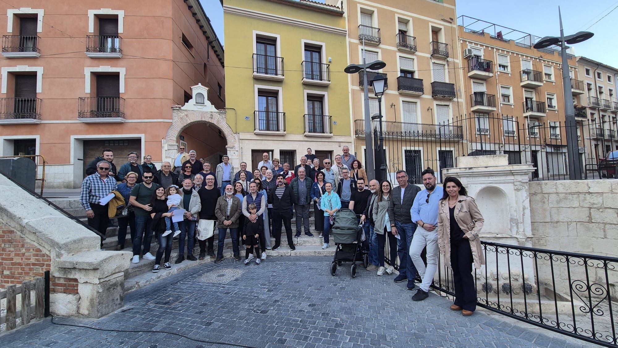 Asistentes al acto de abril
