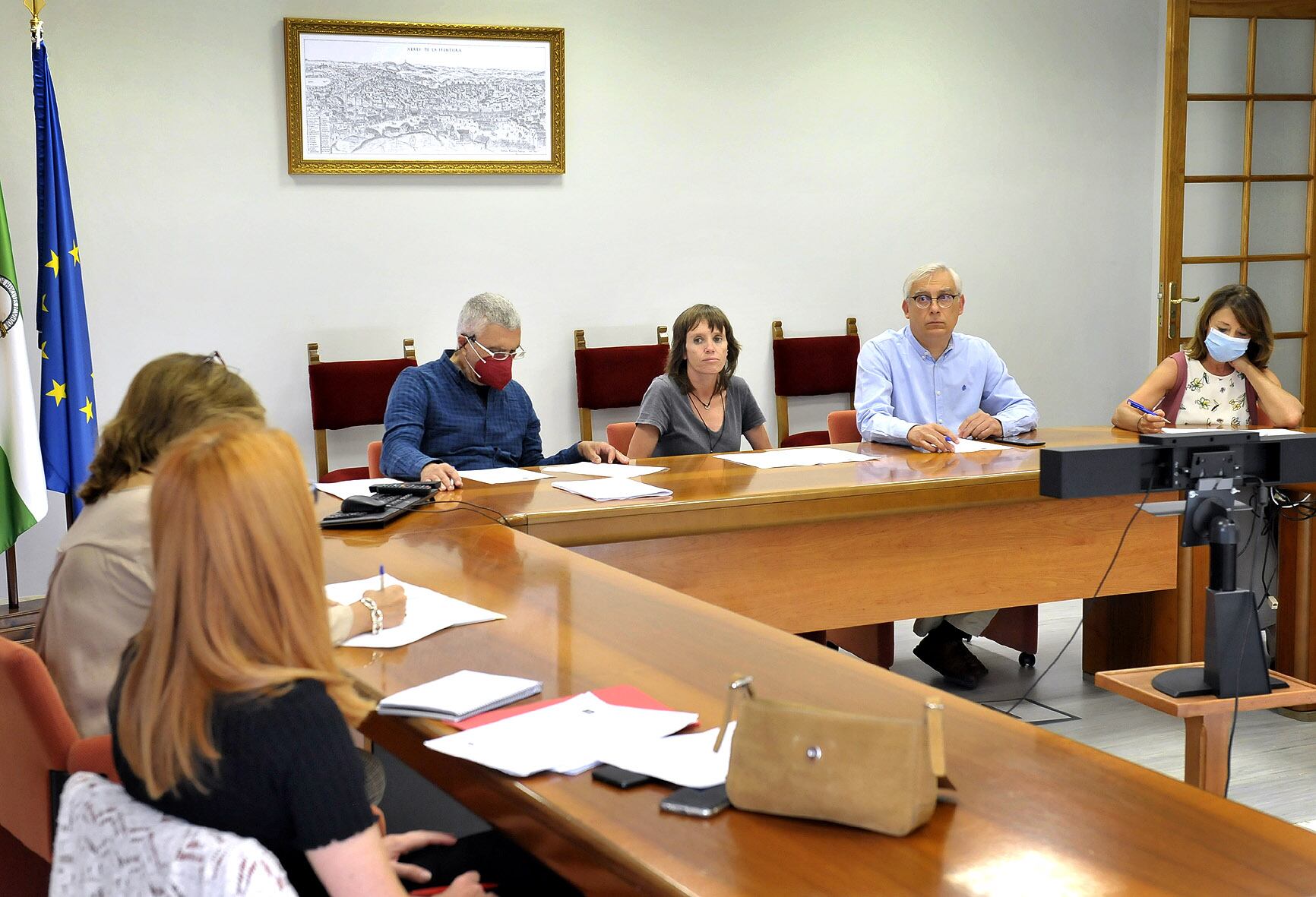 Reunión de la fundación municipal de formación y empleo