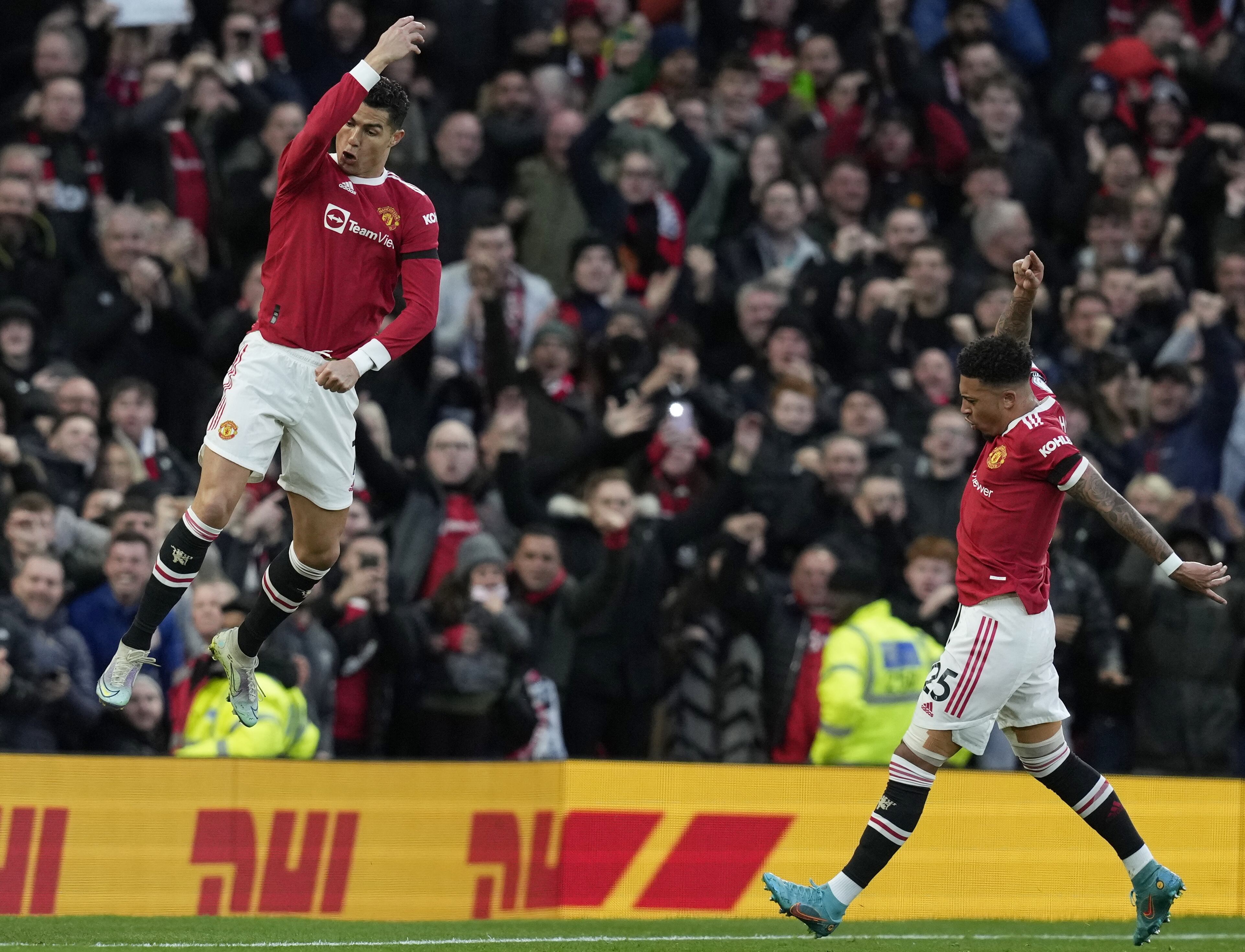 Cristiano Ronaldo celebrando el 1-0 contra el Tottenham