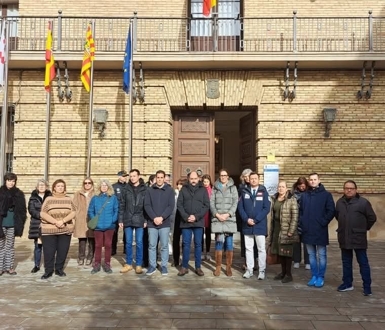 Concentración en Barbastro. Foto: Ayuntamiento de Barbastro