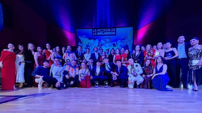 Premiados en la Noche de la Influencia celebrada en Monzón