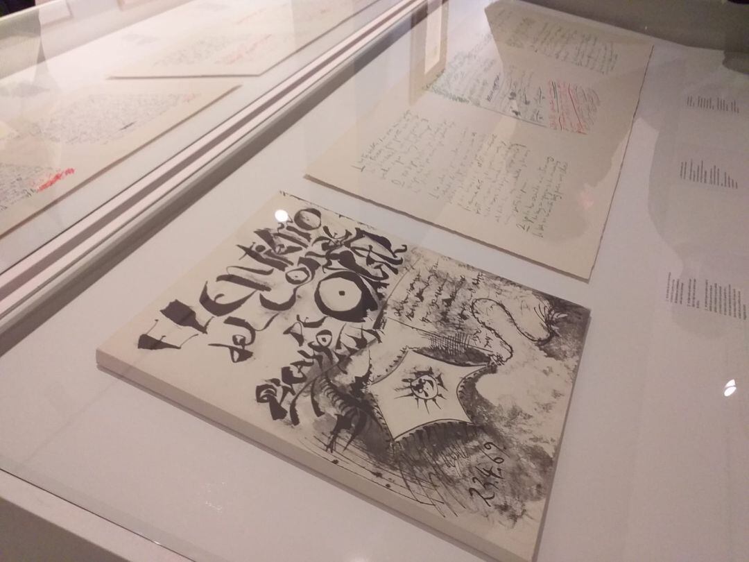 Uno de los escritos de la muestra de Pablo Picasso que puede visitarse hasta junio del próximo año