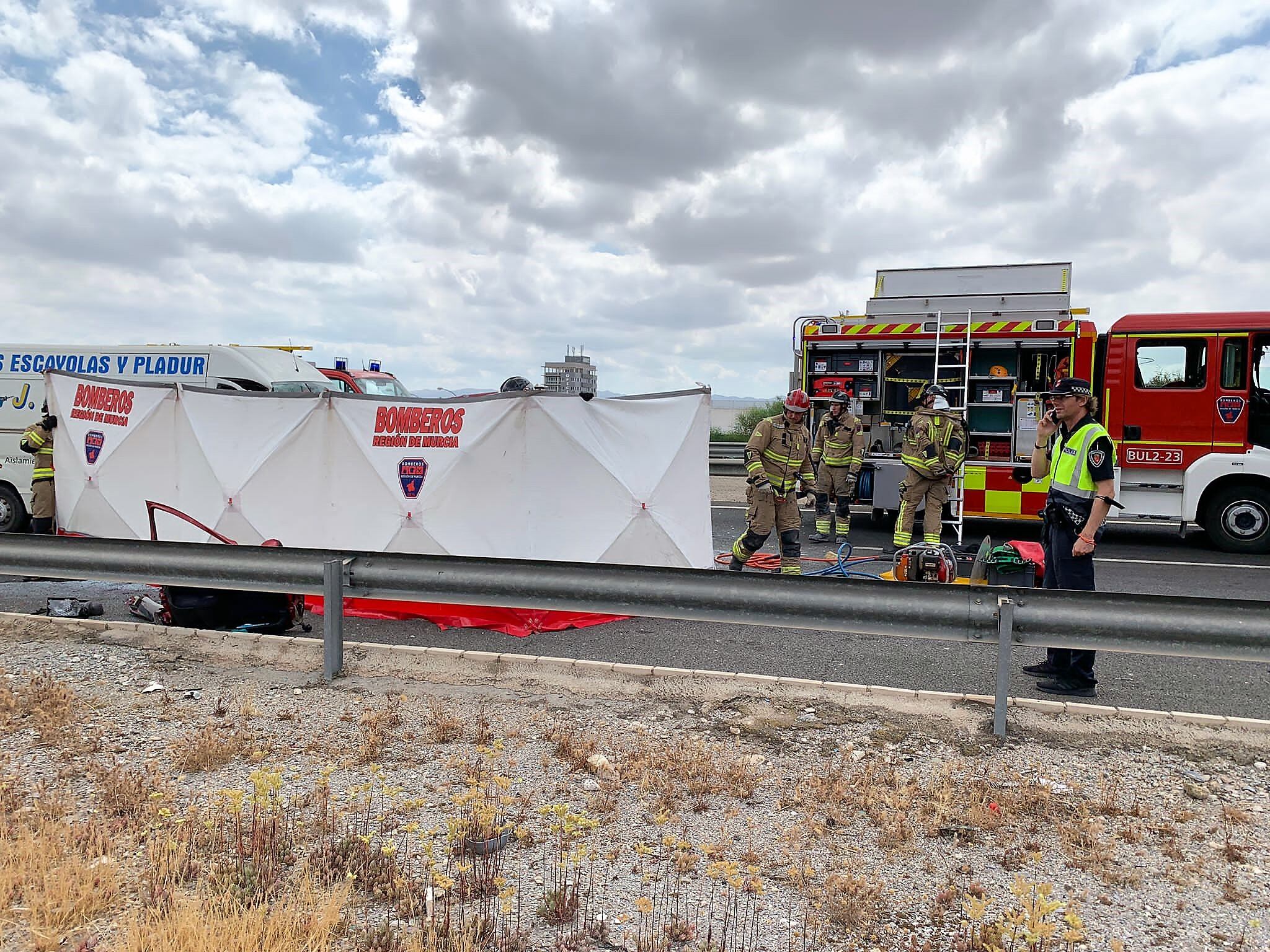 Accidente con una fallecida en Lorca