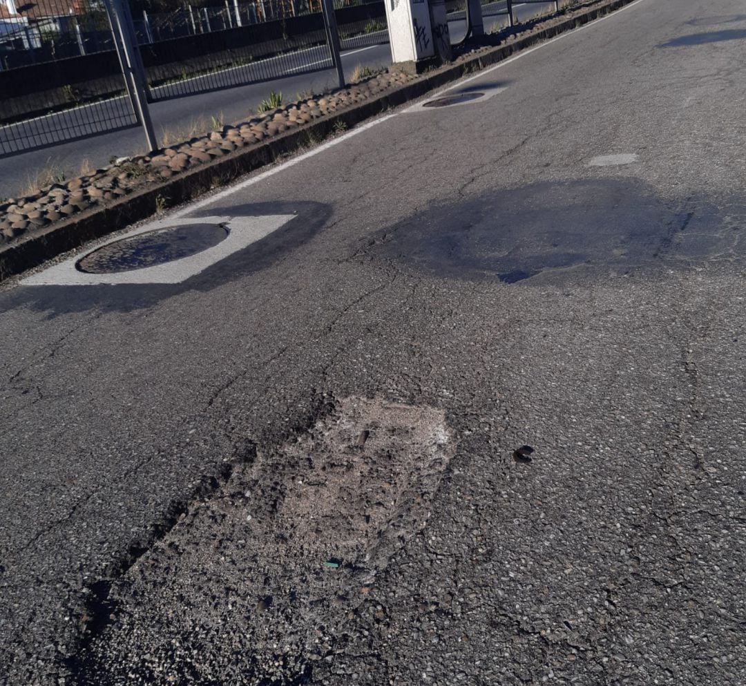 Bache en la Avenida de Madrid de Vigo