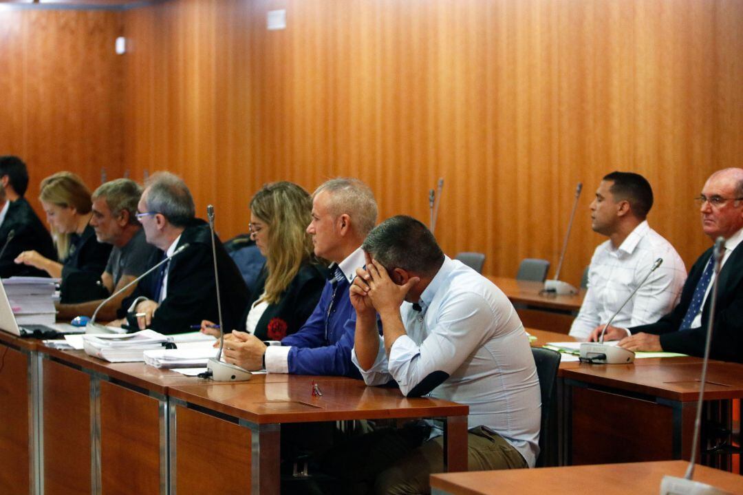 Acusados en el juicio por el homicidio de la mujer Lucía Garrido