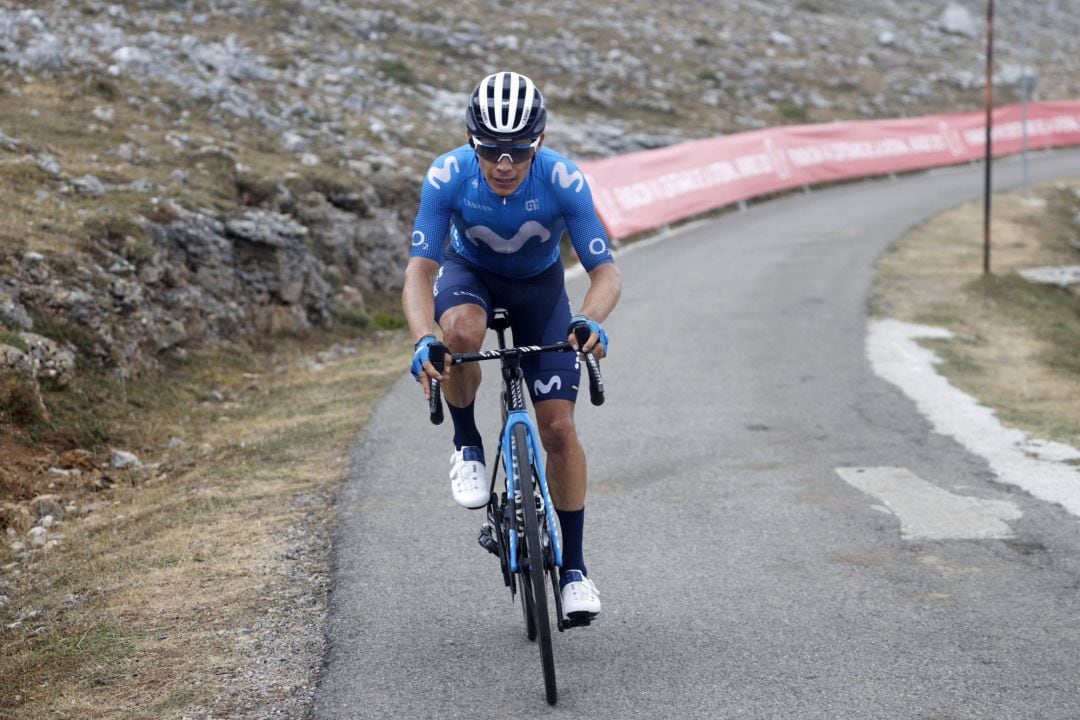 Miguel Angel López durante la Vuelta a España