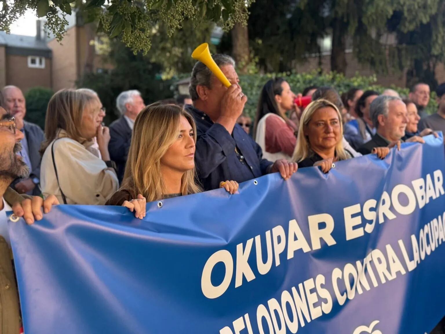 La manifestación antiokupa del pasado viernes, 10 de octubre, en Torrelodones