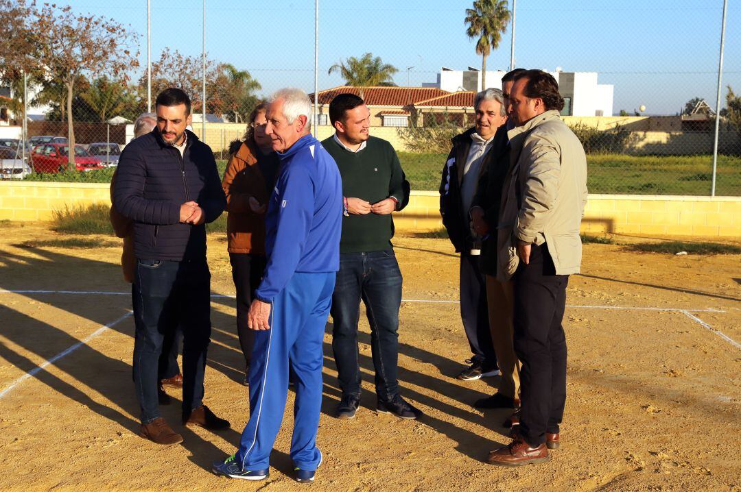 Visita al campo de La Marquesa para supervisar los trabajos