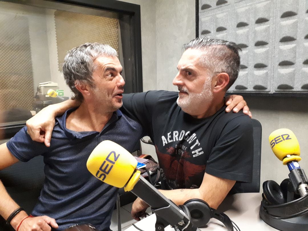 Mikel Areitio, a la izquierda, junto a Juanma Cano