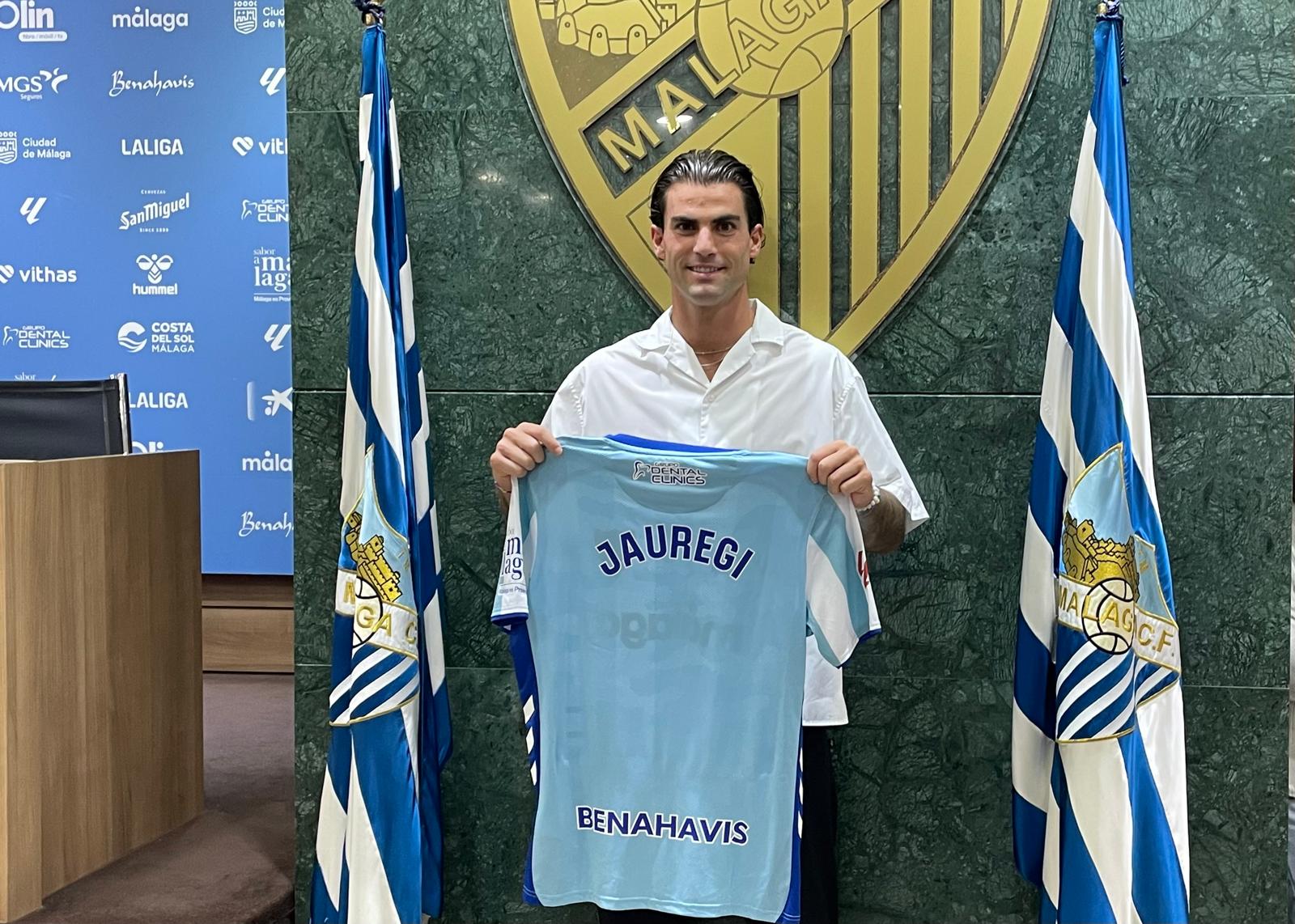 Eneko Jauregi en la Sala de Prensa de La Rosaleda