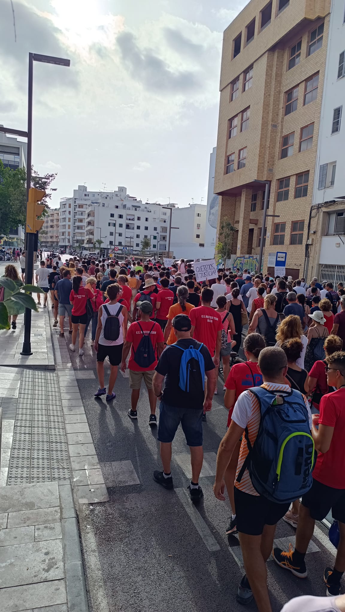 Imagen de la manifestación este sábado