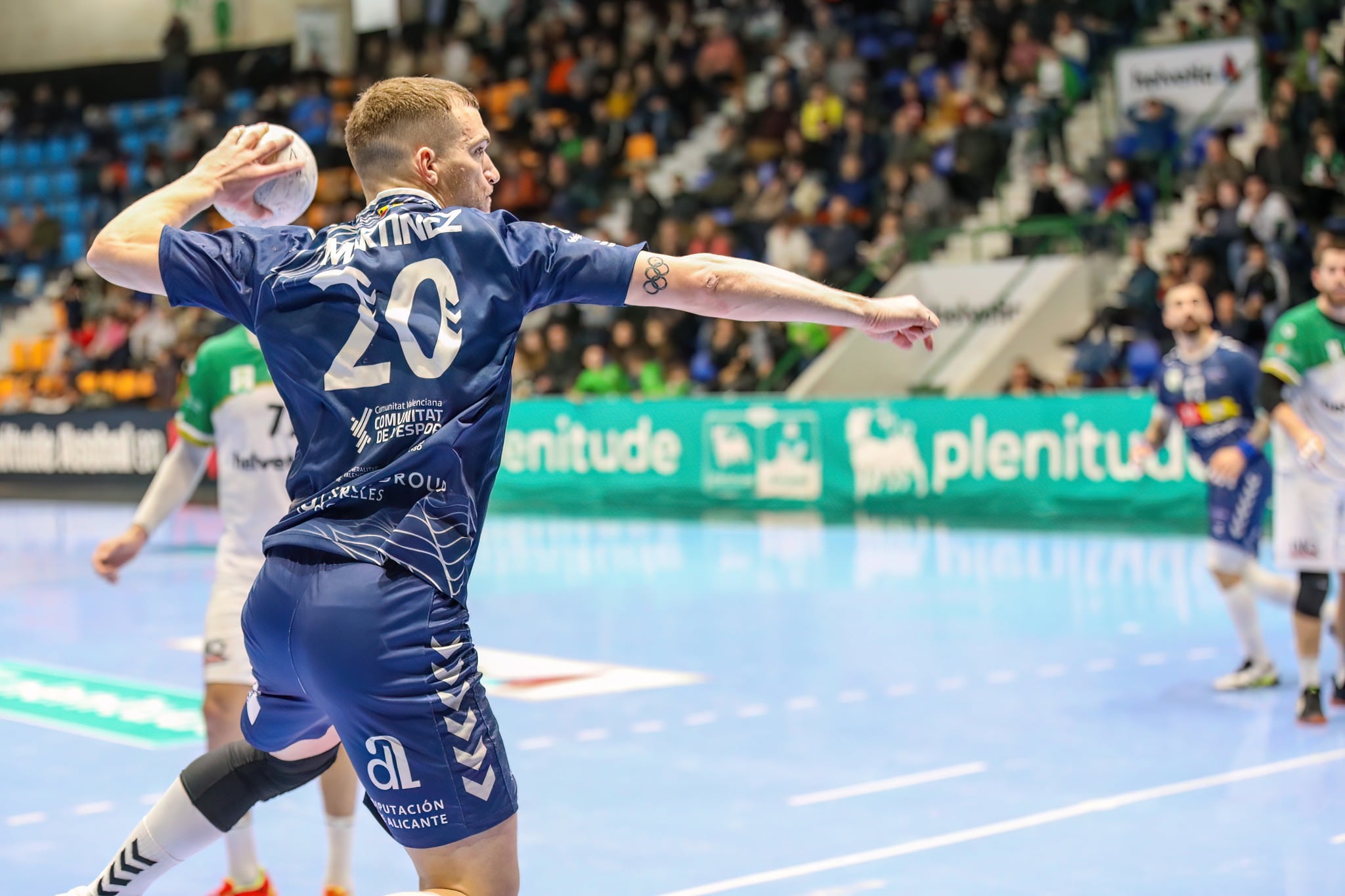 Ramiro Martínez durante un partido de la presente temporada