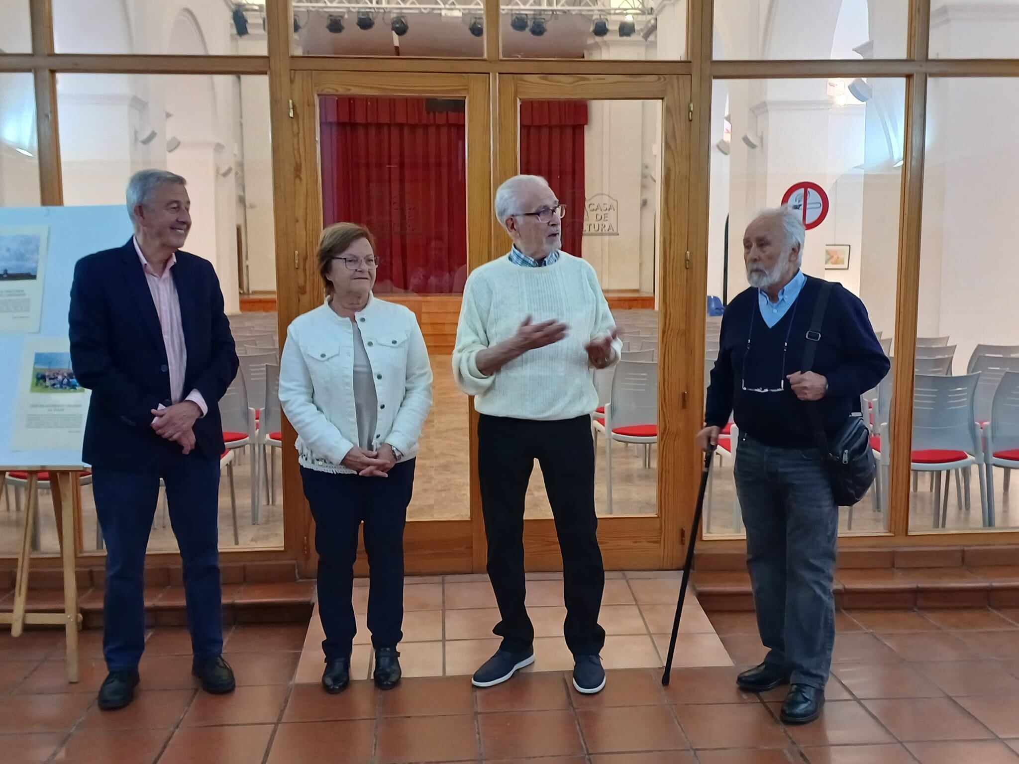 Momento de la inauguración de la exposición