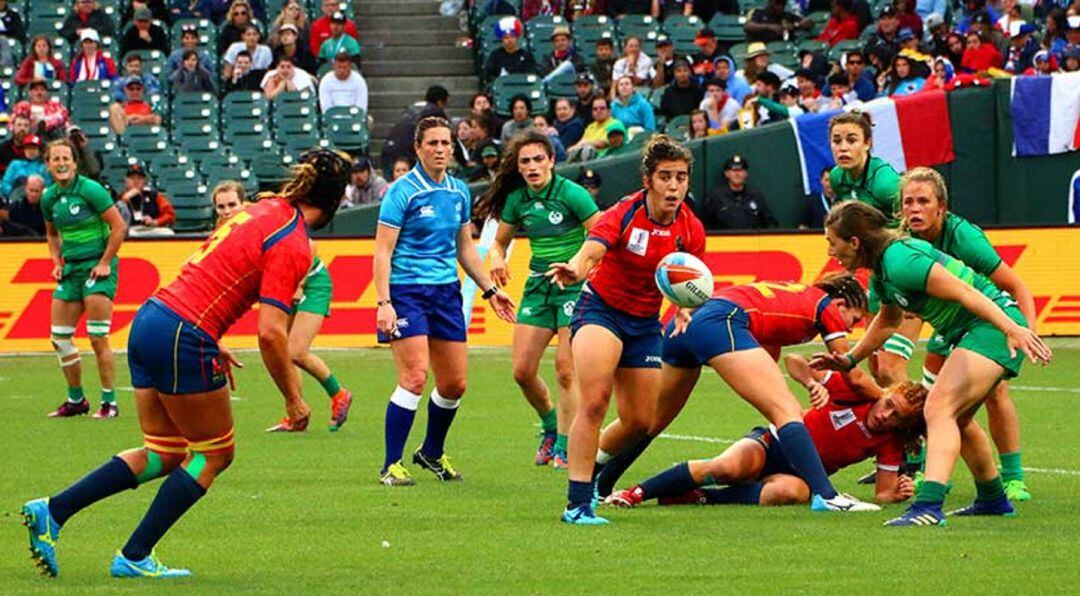 Una acción del &#039;Las Leonas&#039;, como se conoce al 15 de España.