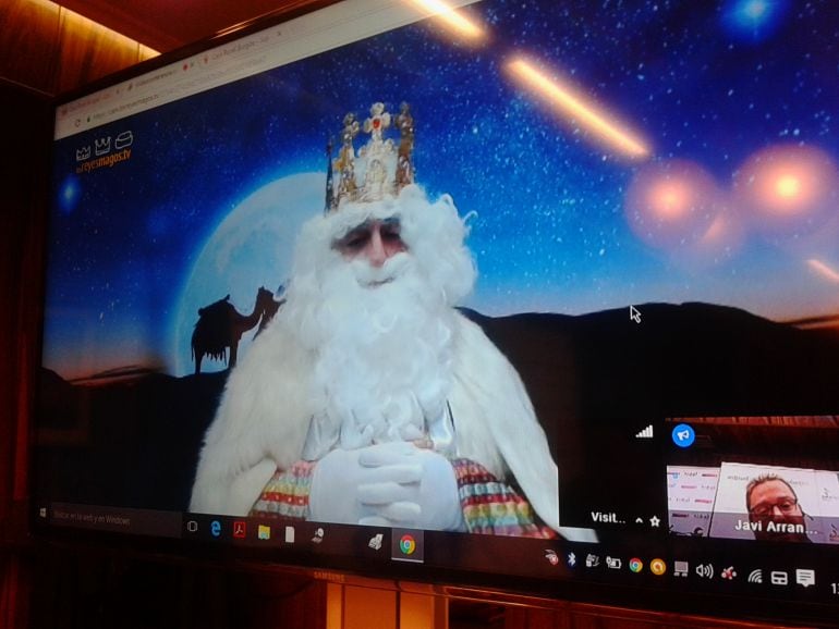 Videoconferencia con el rey Melchor