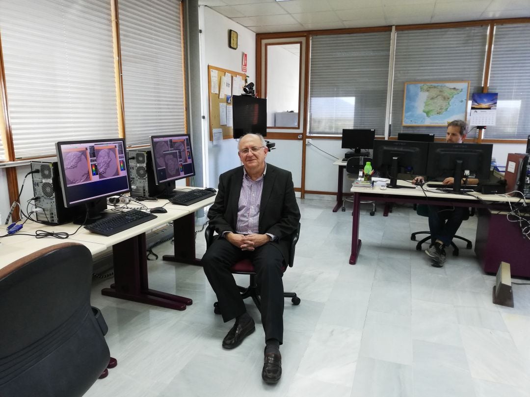 Jose María Sánchez-Laulhé en el Centro Meteorológico de Málaga