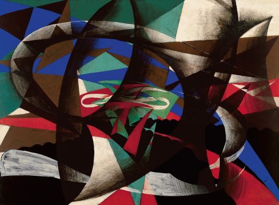 Manifestacion patriotica, 1915 (Giacomo Balla).