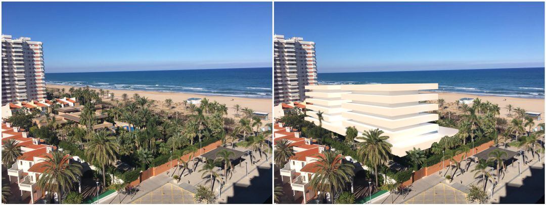 Los vecinos han simulado el antes y después del proyecto