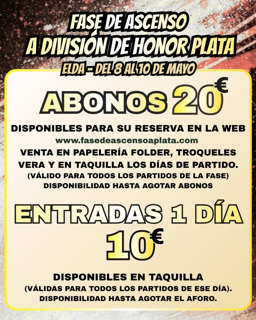 Abonos a la venta para la Fase de Ascenso