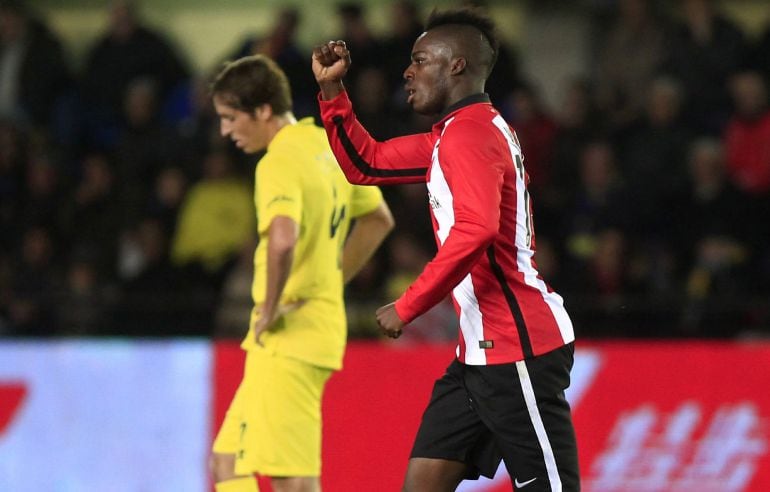 Williams celebra el gol del Athletic 