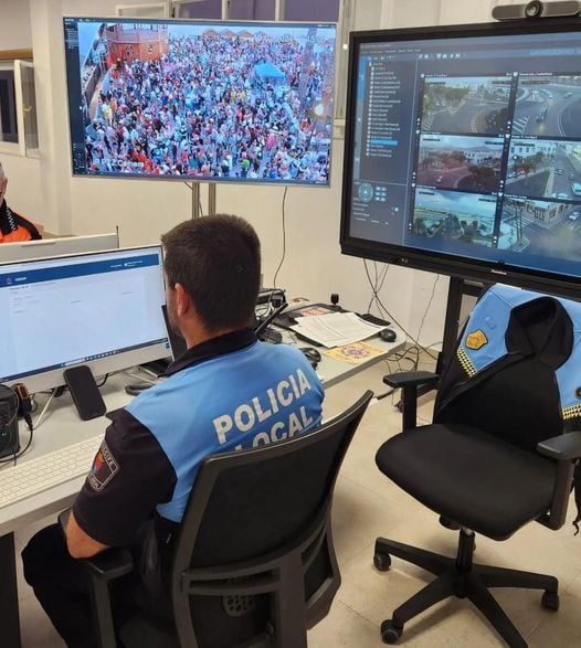 Centro de Control de la Policía Local de Arrecife, capital de Lanzarote.